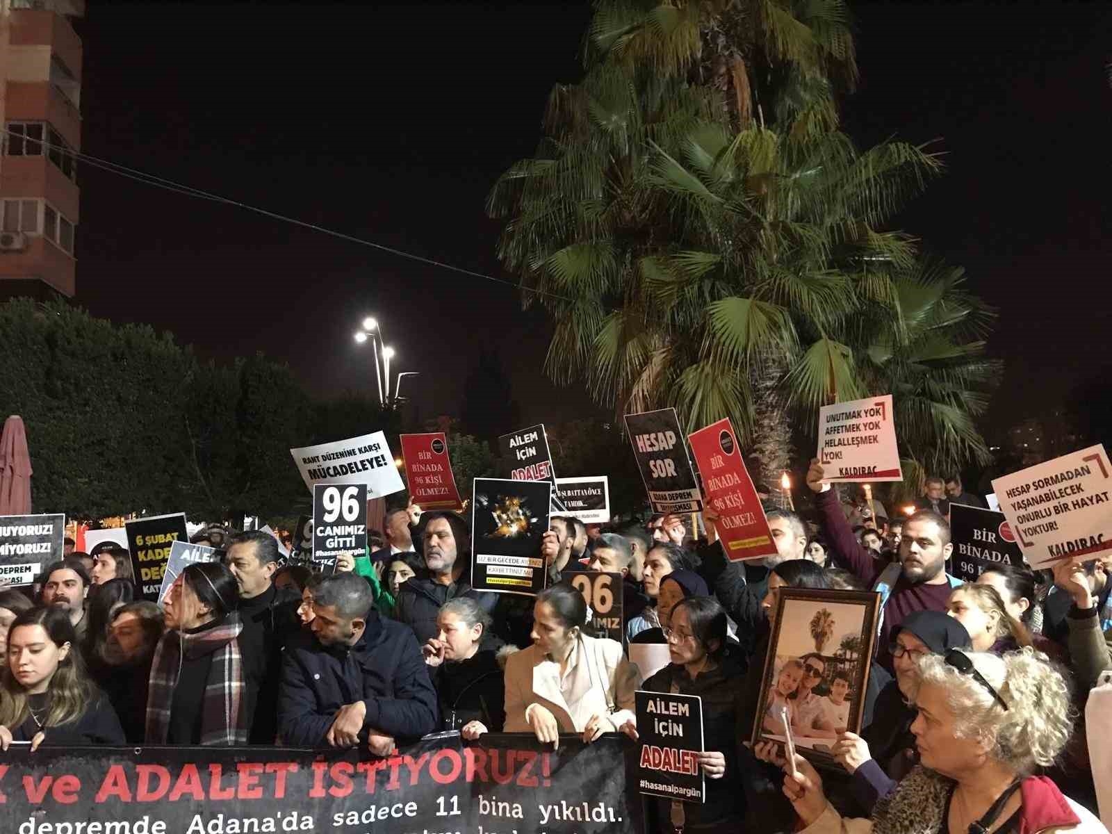 Alpargün Apartmanı'nda ölen 96 kişi için yürüyüş düzenlendi
