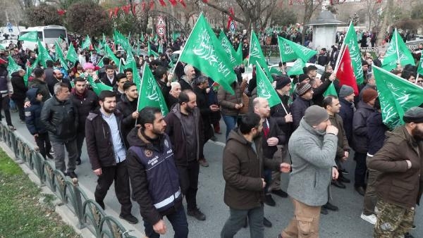Filistin'e destek yürüyüşleri devam ediyor