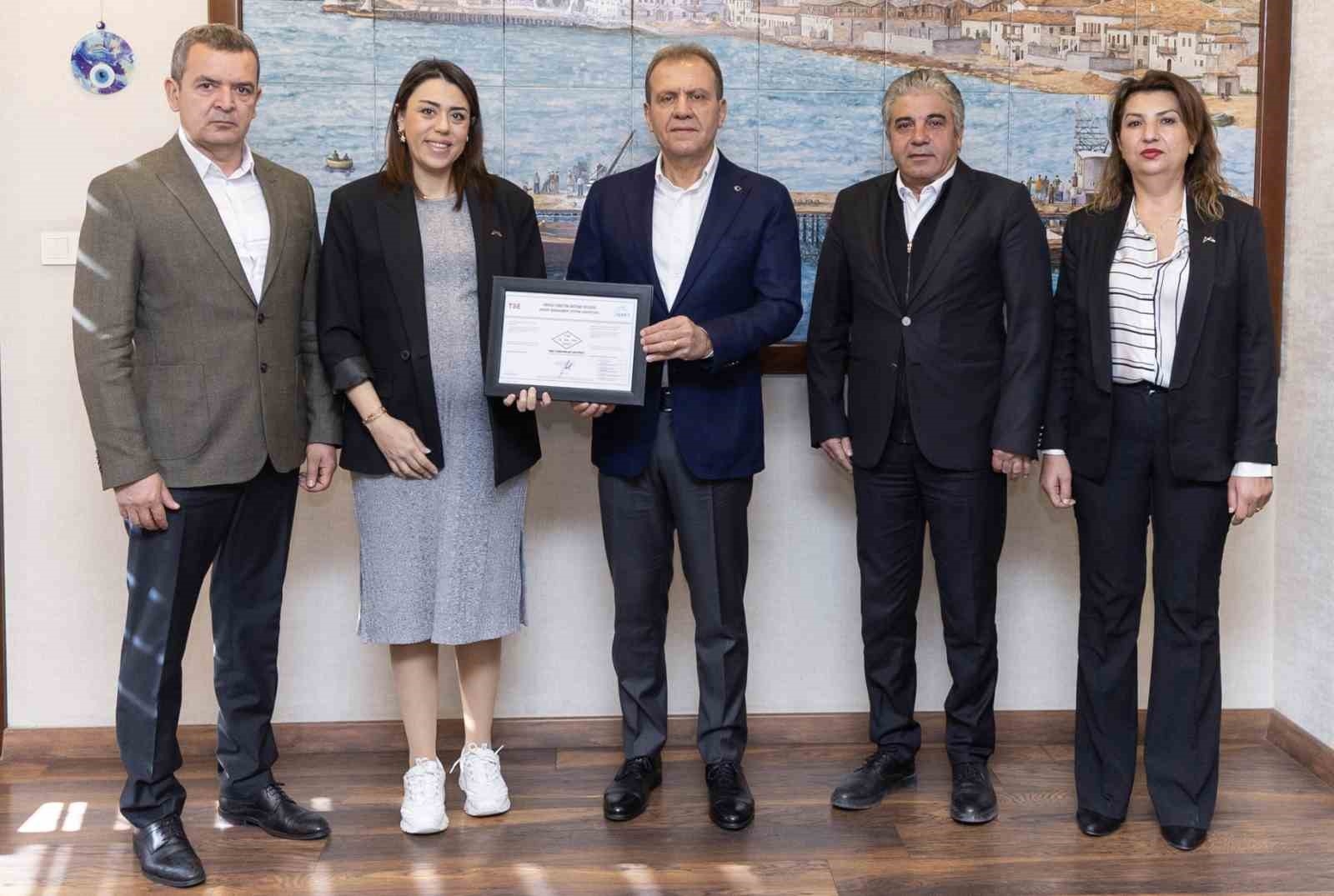 Mersin Büyükşehir Belediyesi, 'TS EN ISO 50001 Enerji Yönetim Sistemi Belgesi' aldı