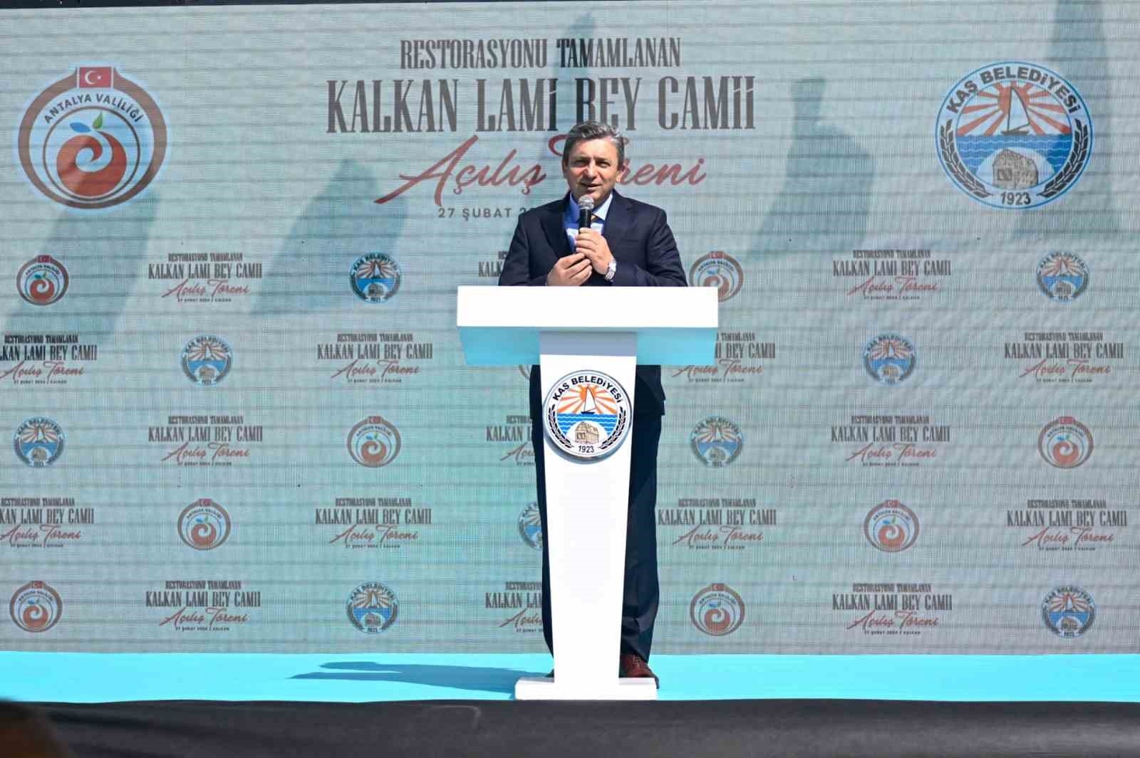 Restorasyonu tamamlanan tarihi Lami Bey Camisi açıldı