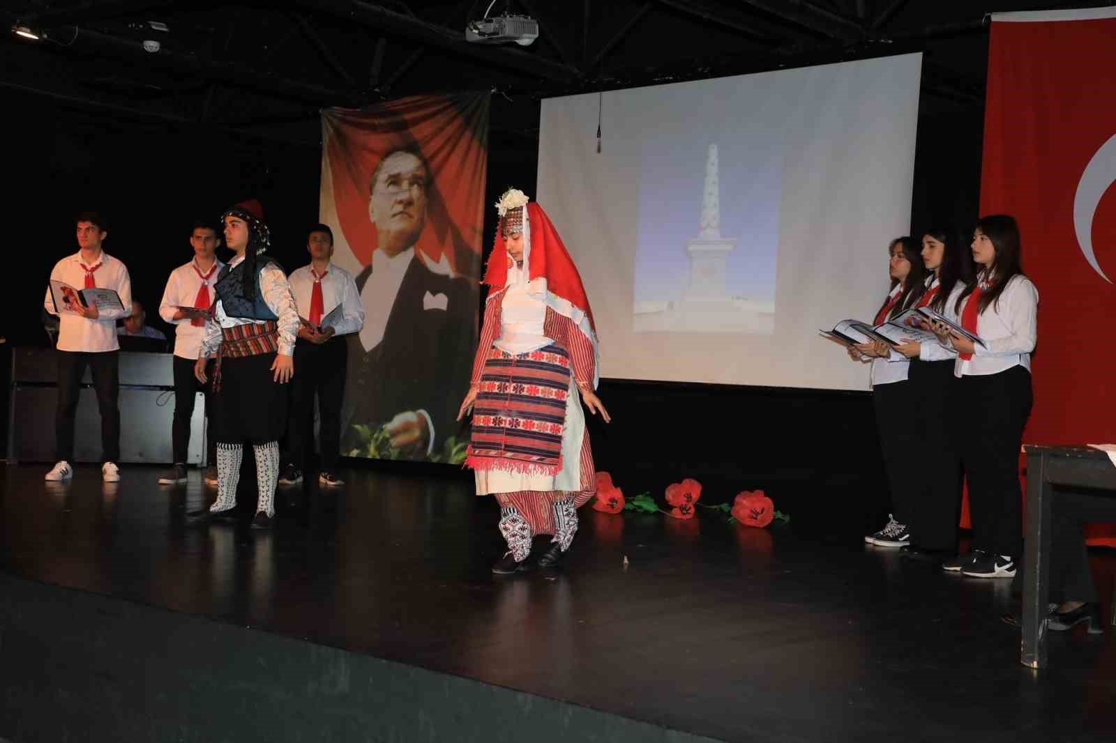 Alanya'da İstiklal Marşı'nın Kabulünün 103. Yıl Dönümü programı düzenlendi