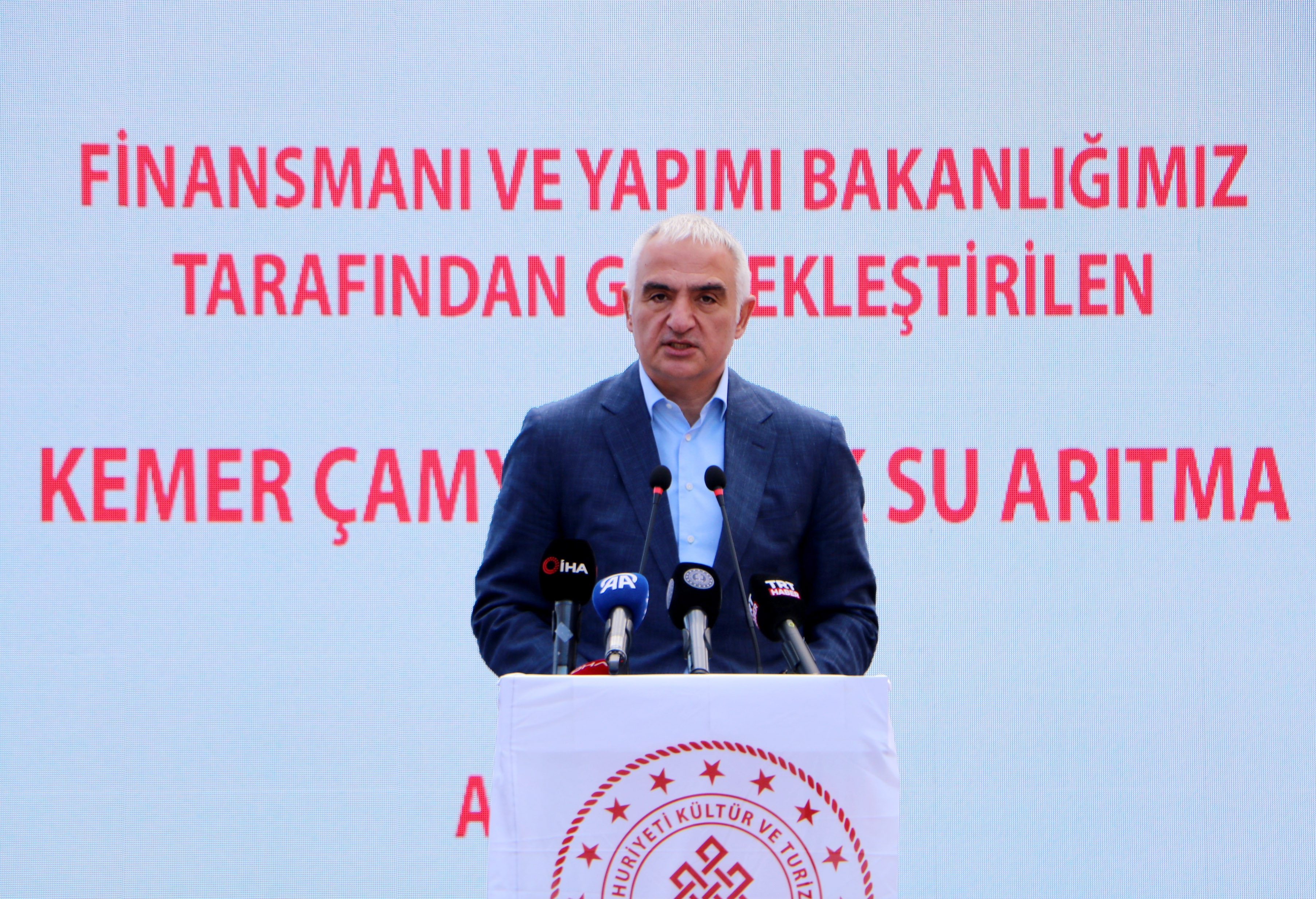 Bakan Ersoy, atık su arıtma tesisini açtı