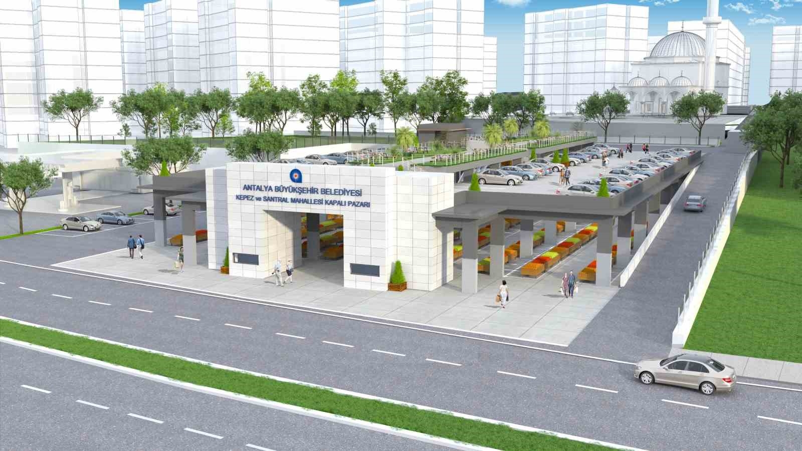 Kepez Santral Pazar Yeri ve Park Alanı projeleri hizmete açılıyor