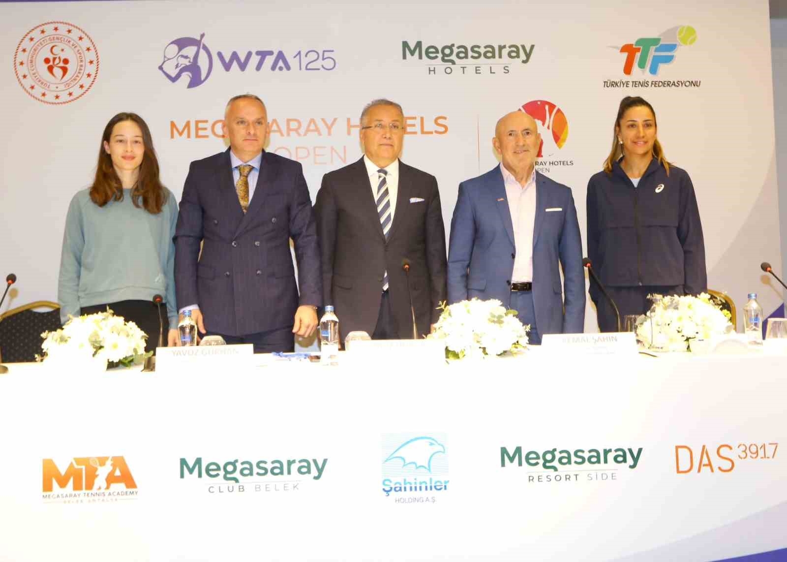 Megasaray Hotels Open Tenis Turnuvası'nın basın toplantısı gerçekleştirildi