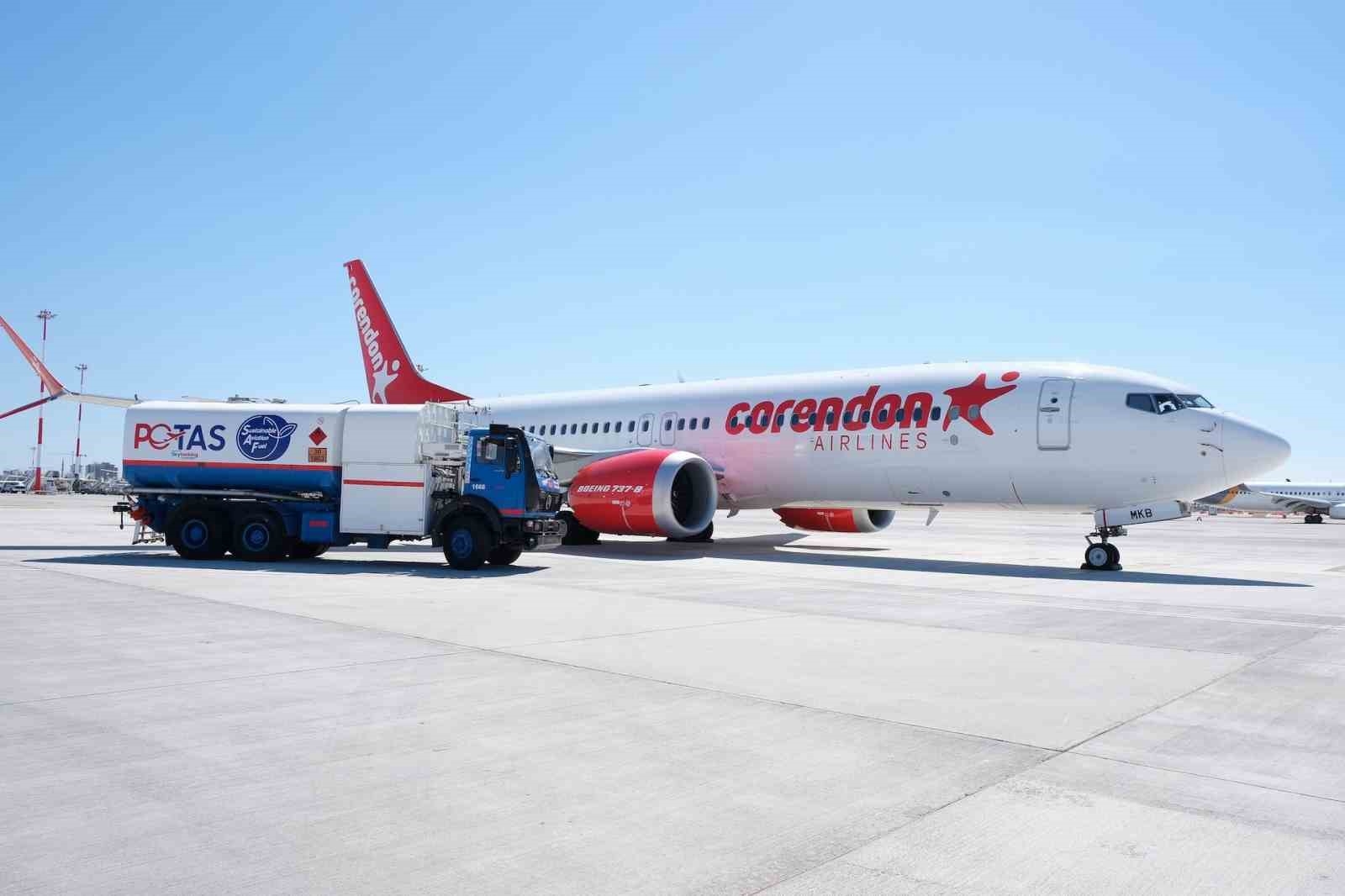 Corendon Airlines, Antalya'da SAF yakıt kullanımına başladı
