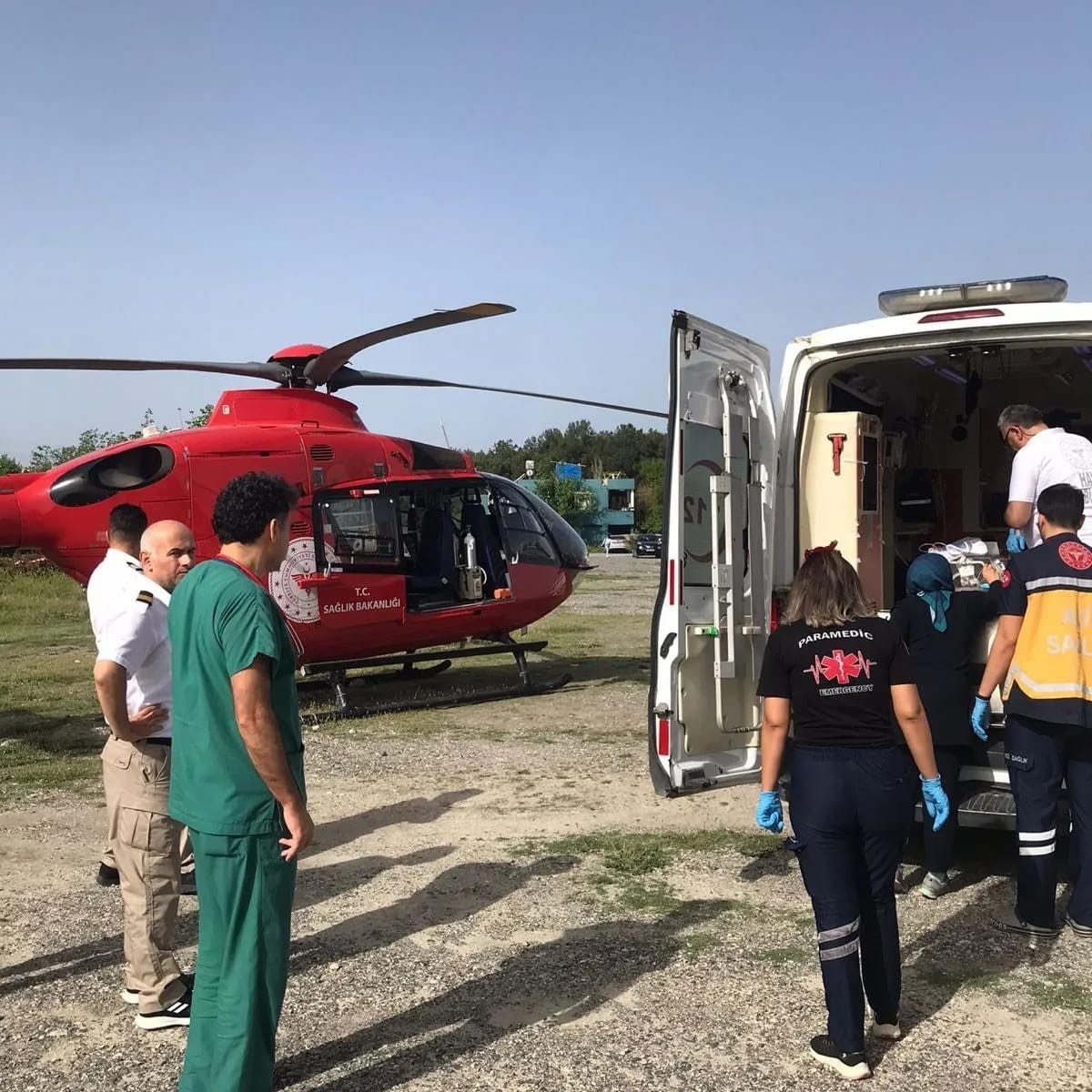 Kalp hastalığı olan bebek, ambulans helikopterle Ankara'ya sevk edildi