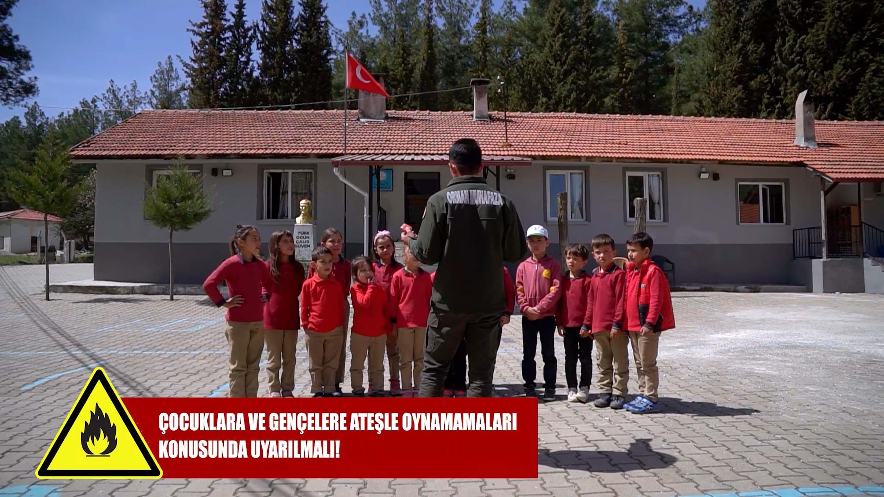 Orman yangınlarına karşı alınması gereken tedbirler filmde