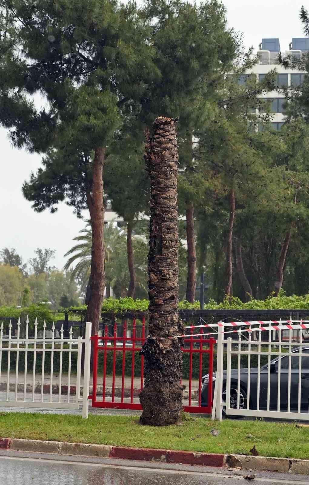 Sarı kodla uyarılan Antalya'da şiddetli rüzgar etkili oluyor