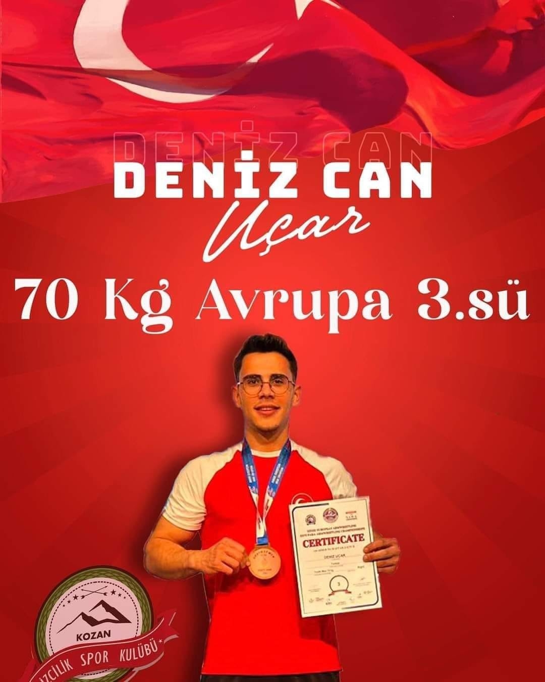 Kozanlı genç Avrupa'da bileğini büktürmedi