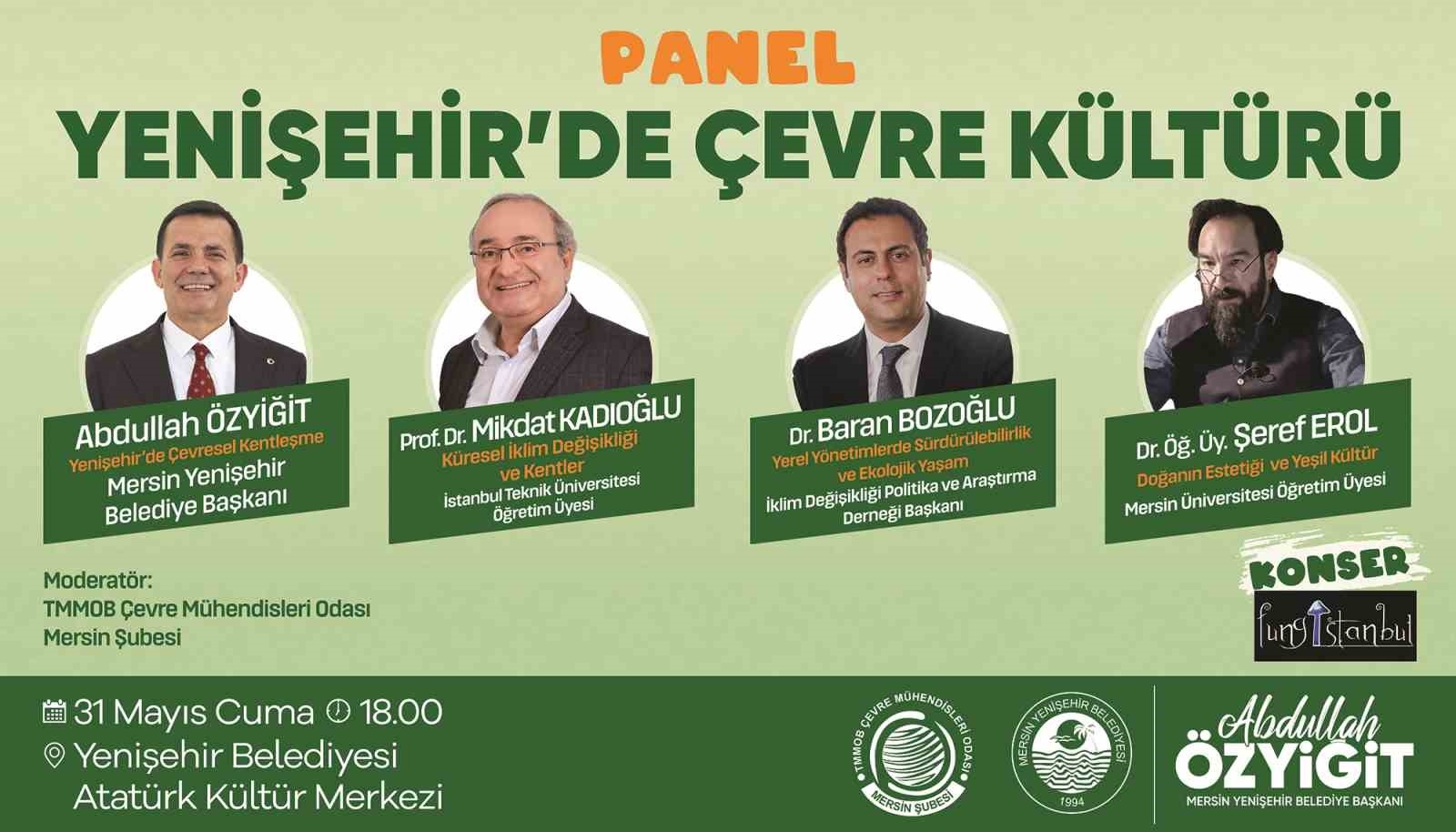 Mersin'de 'Çevre Kültürü Paneli' düzenleniyor