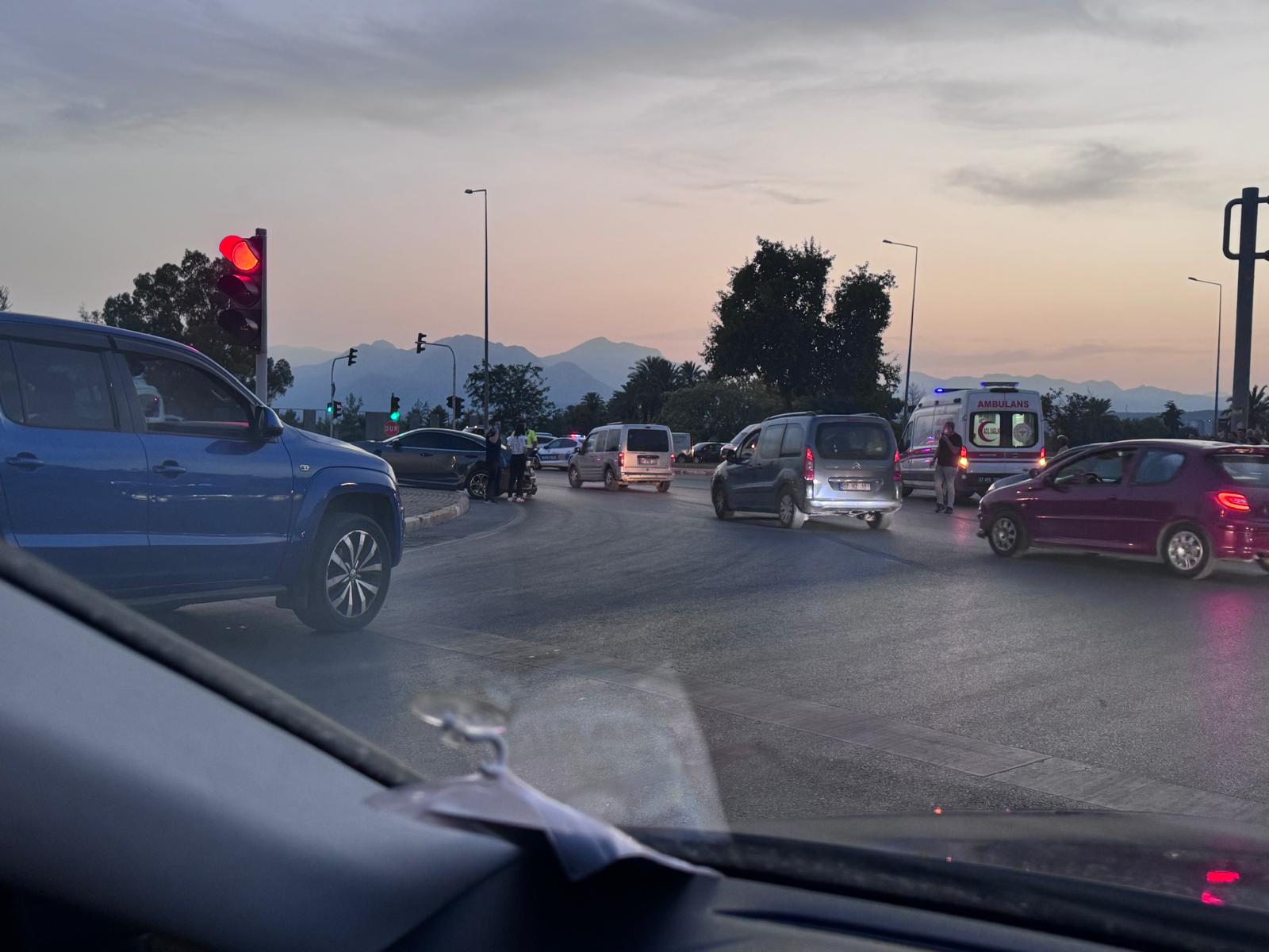 Gurbetçi sürücü kaza yaptı