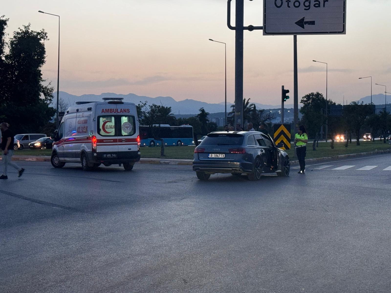 Gurbetçi sürücü kaza yaptı