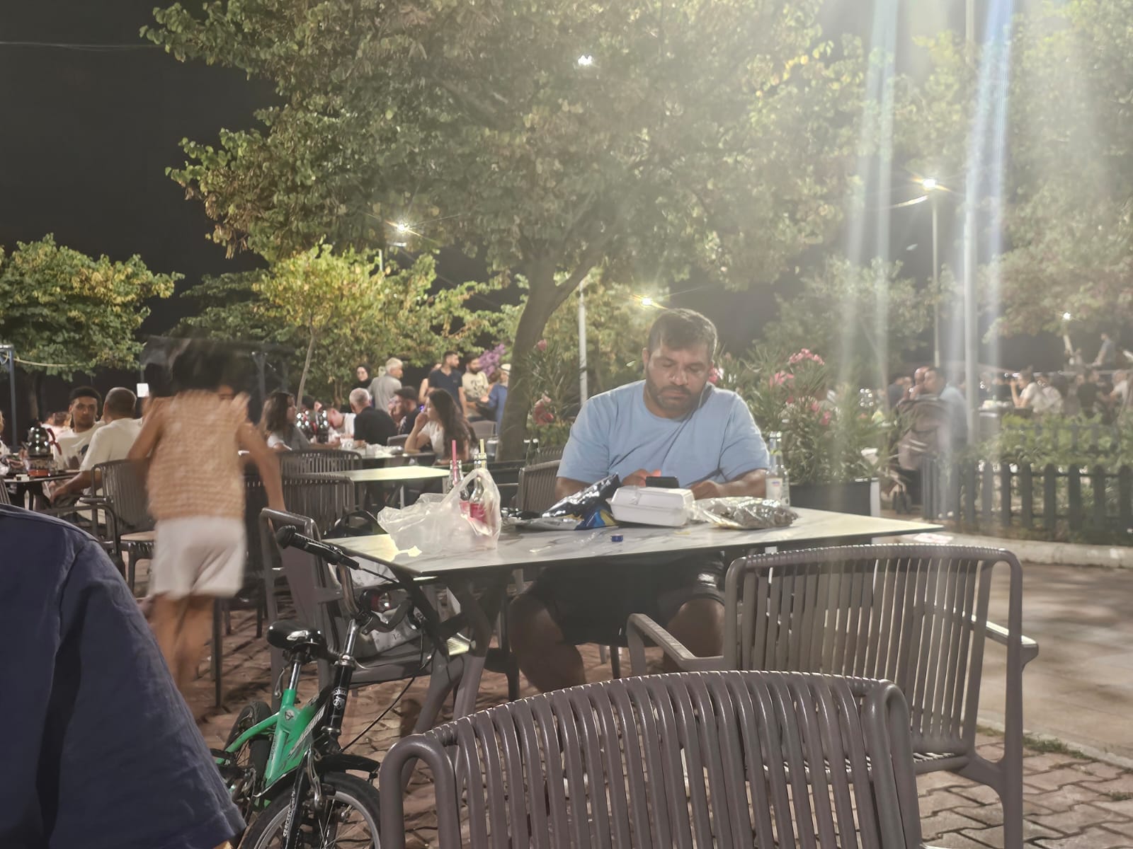Seyir terasında bayram yoğunluğu
