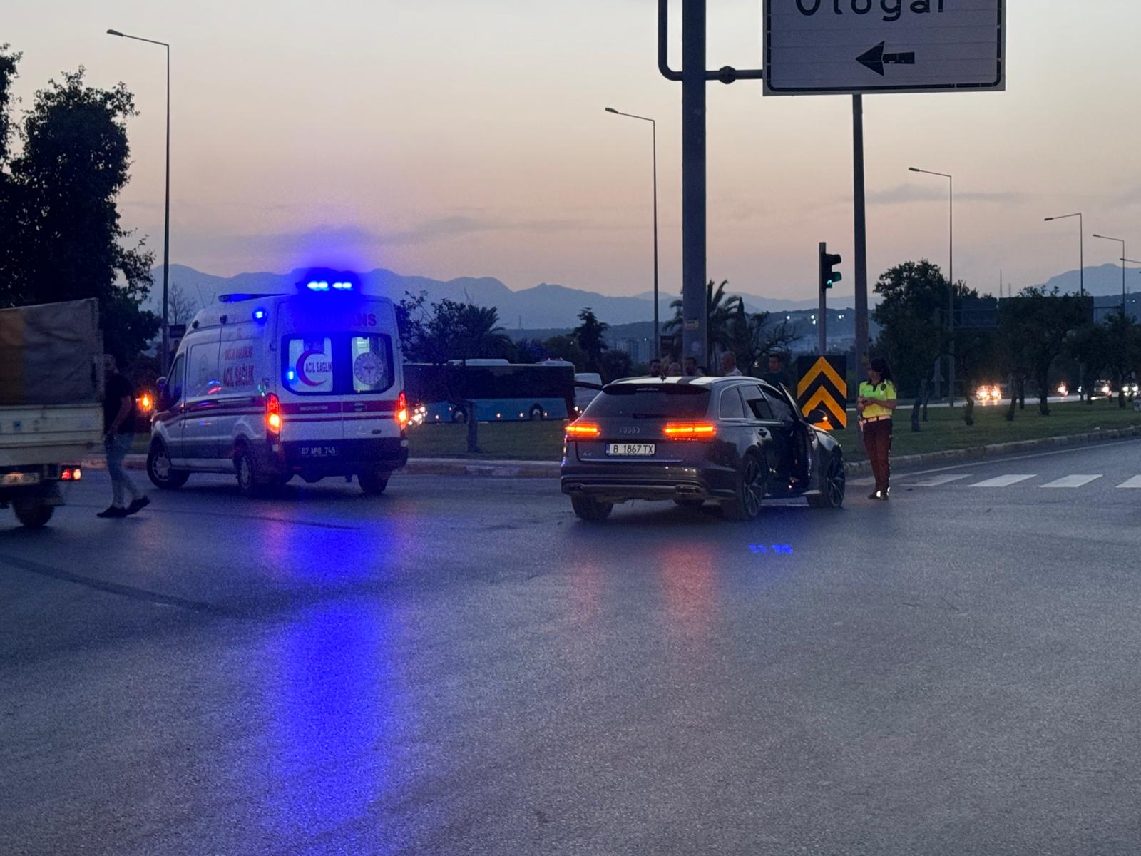 Gurbetçi sürücü kaza yaptı