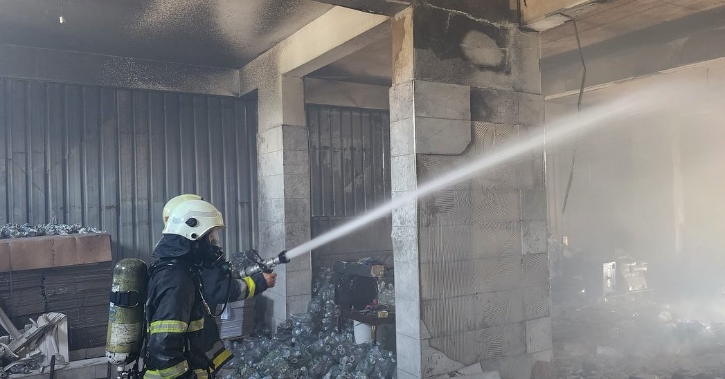 Antakya'da iş yerinde korkutan yangın