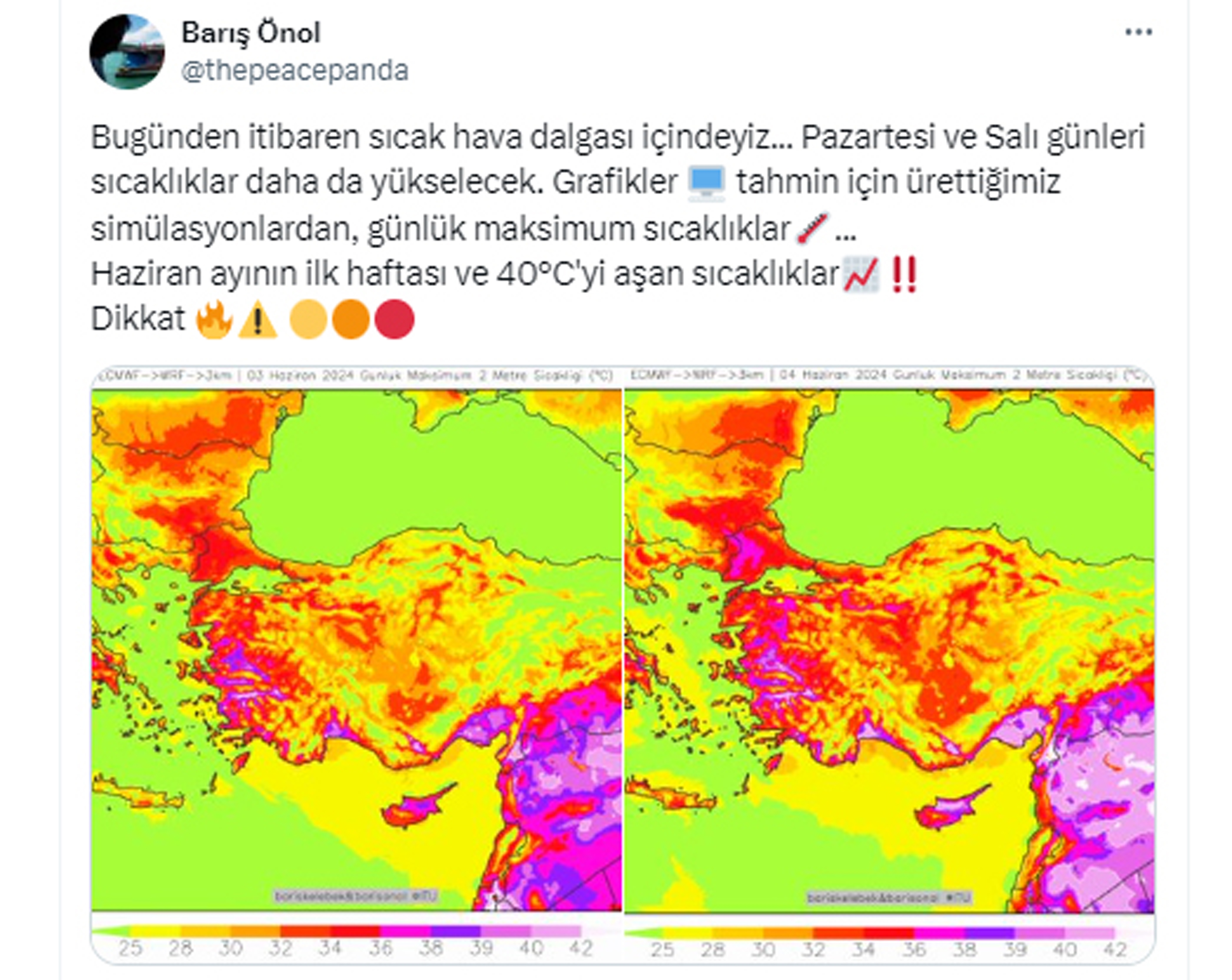 ECMWF Tahminleri: Antalya'da Sıcak Hava Dalgası Başlıyor, Sıcaklık 40 Dereceyi Geçecek