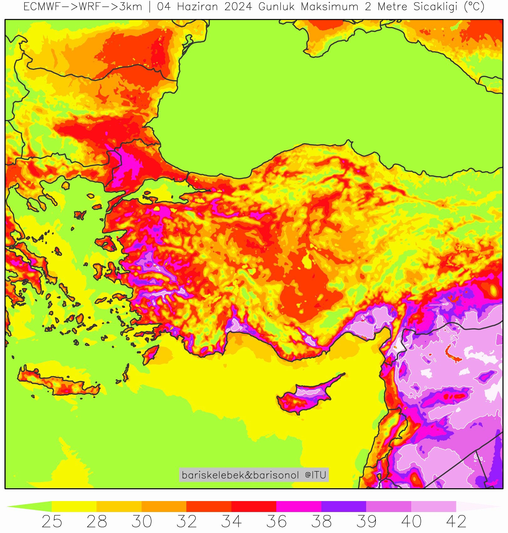 ECMWF Tahminleri: Antalya'da Sıcak Hava Dalgası Başlıyor, Sıcaklık 40 Dereceyi Geçecek
