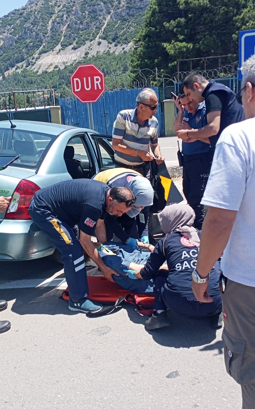 Eğirdir'de kaza: 1 yaralı