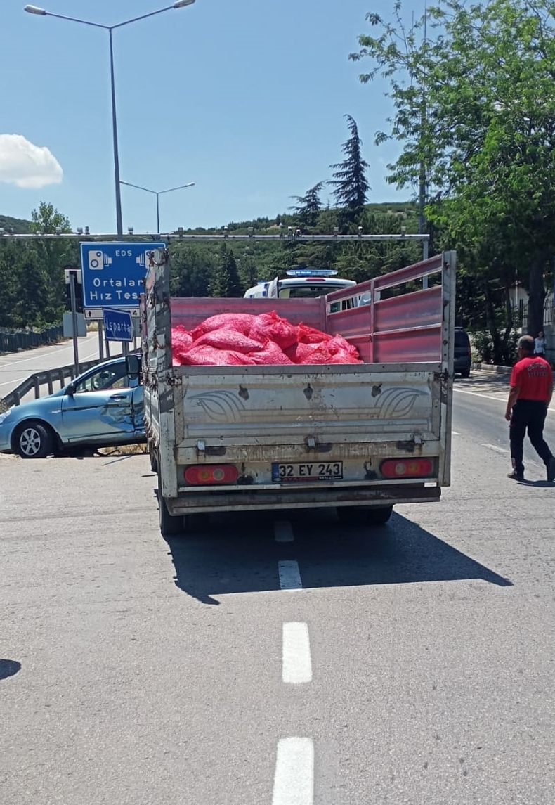 Eğirdir'de kaza: 1 yaralı
