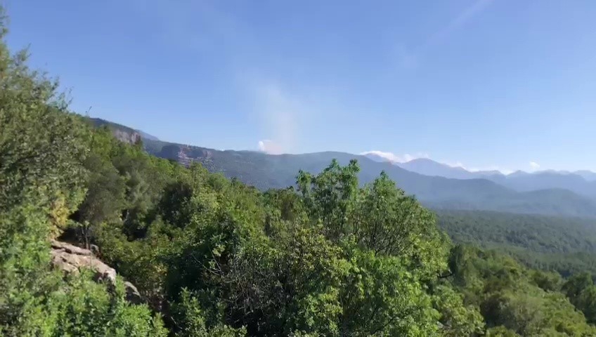 Köprülü Kanyon Milli Parkı'nda yangının ilerleyişi durduruldu