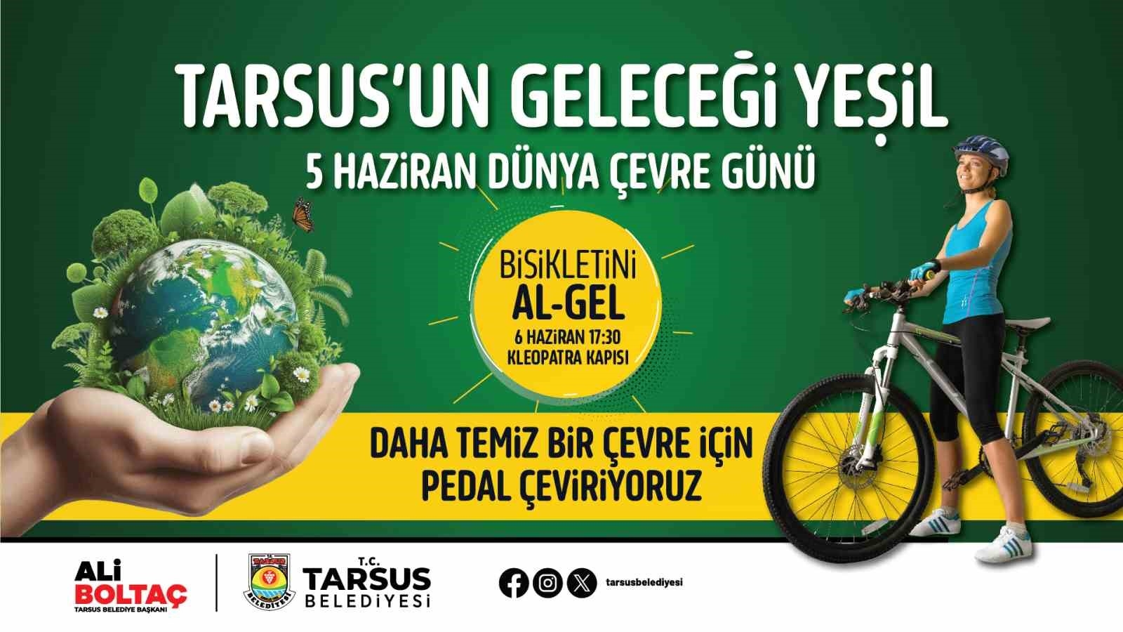 Tarsus'ta 'Bisikletini al-gel' etkinliği düzenlenecek