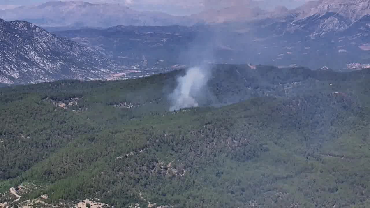 Tazı Kanyonu'nda çıkan orman yangını söndürüldü