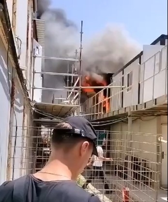 Akkuyu NGS'deki konteynerde yangın çıktı