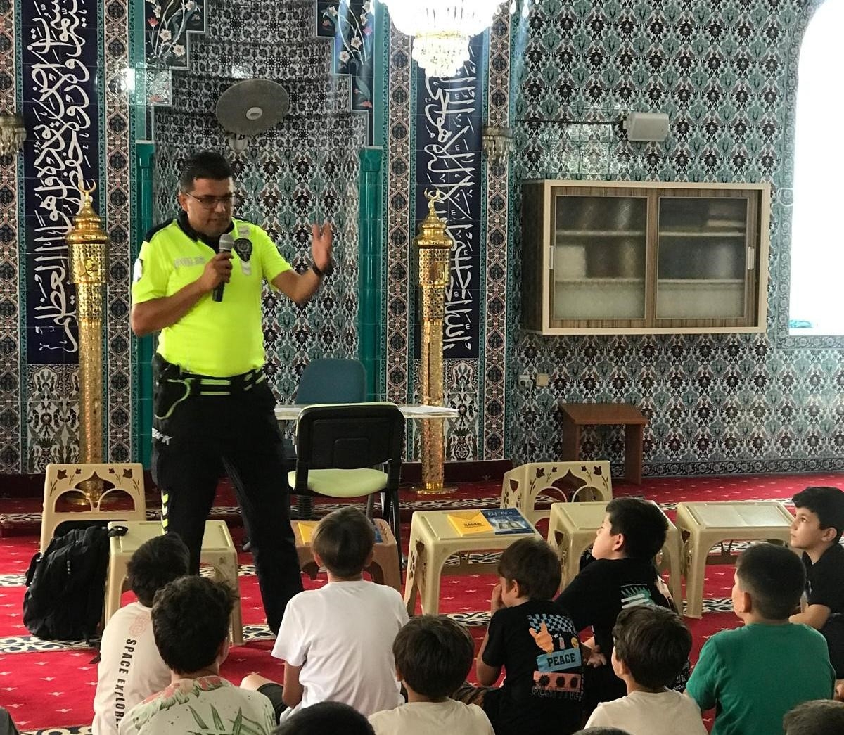 Bozyazı'da Yaz Kur'an Kursu öğrencilerine trafik eğitimi verildi