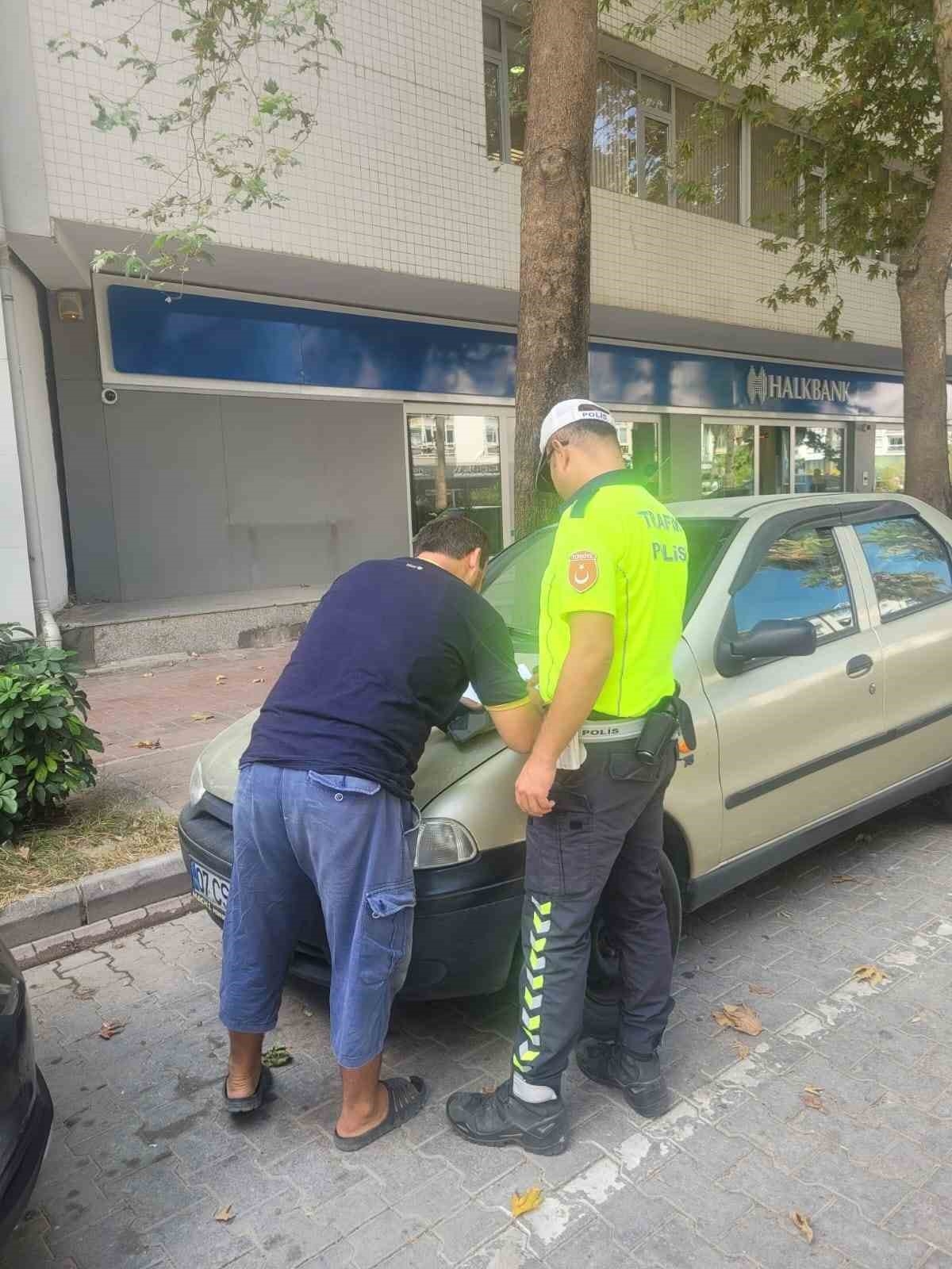 Gazipaşa'da denetime takılan sürücüye 7 bin TL ceza