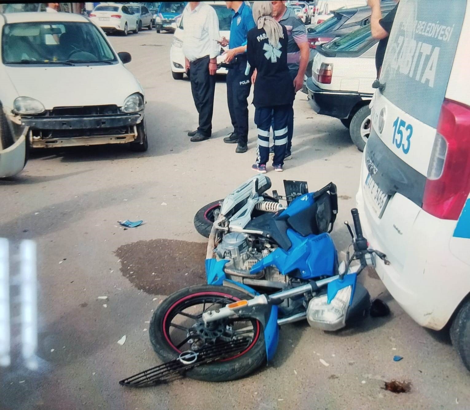 Isparta'da otomobil ile motosiklet çarpıştı: 1 yaralı