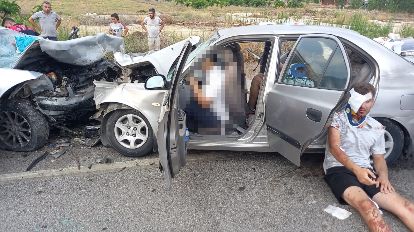 Kazada kayınbiraderiyle birlikte ölmüştü; terhis olan oğlunu almaya gelmiş