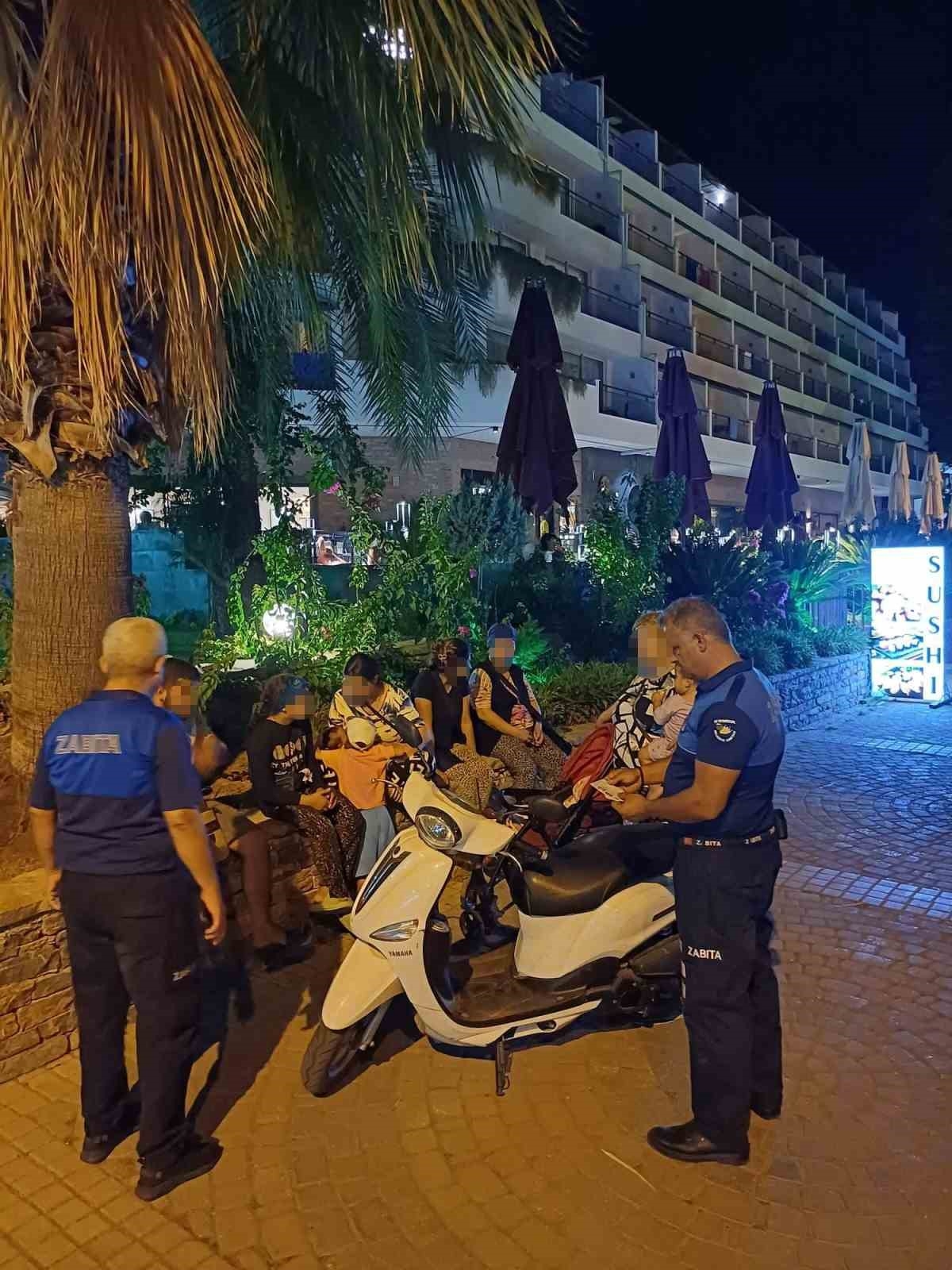 Kemer'de dilencilere işlem yapıldı
