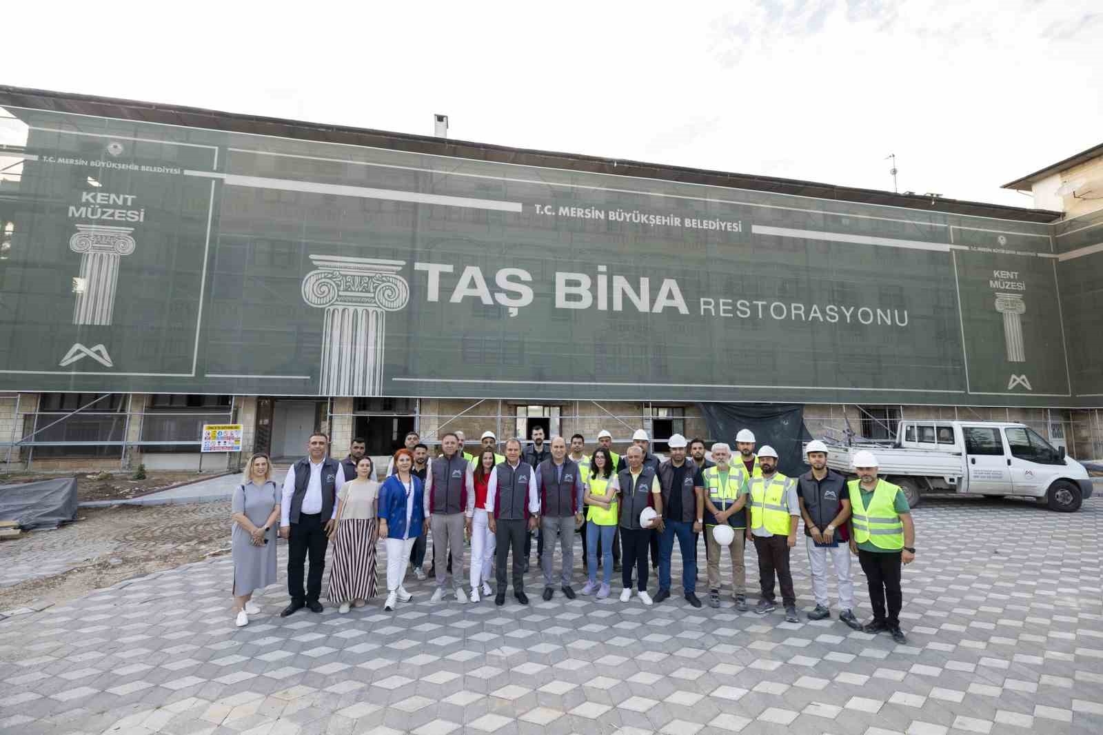 'Kent Müzesi' yapılacak Taş Bina'da restorasyon çalışmaları sürüyor