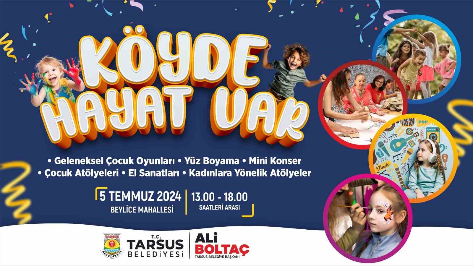 Tarsus'ta 'Köyde hayat var' etkinliği başlıyor
