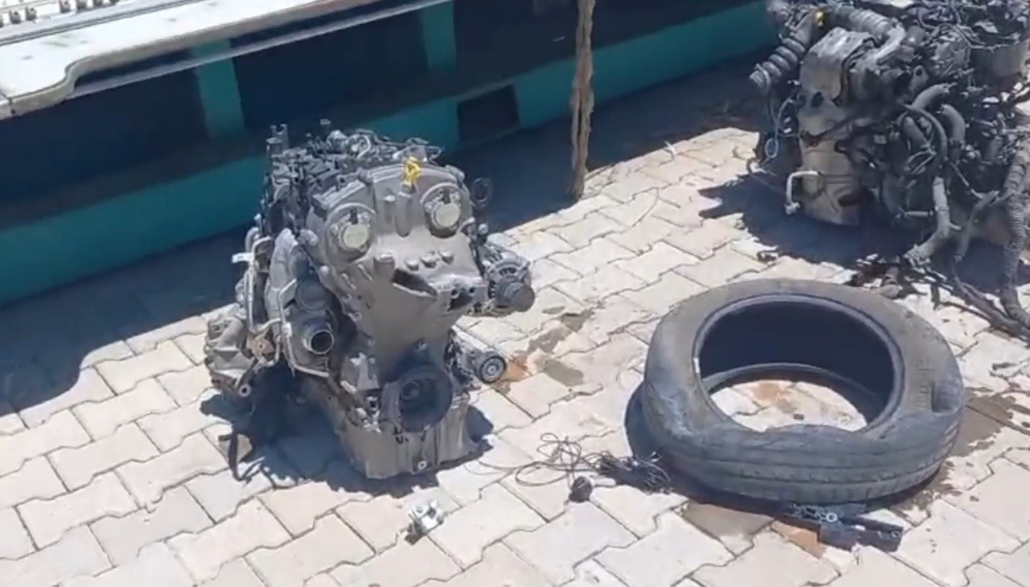 Titiz hırsızlar çaldıkları aracı yıkayıp parçalayıp sattı