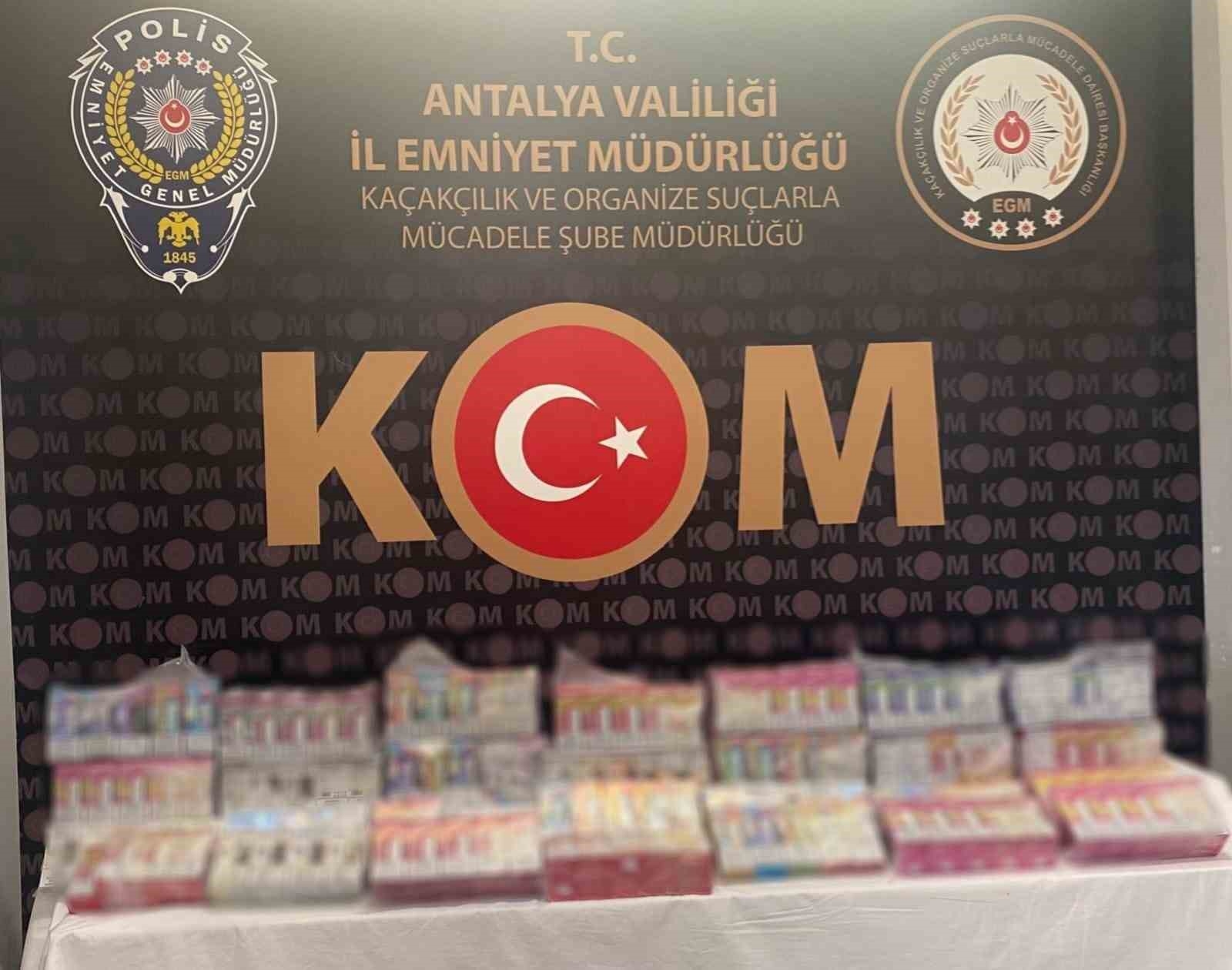 Antalya'da 2 bin 840 litre sahte alkol ele geçirildi
