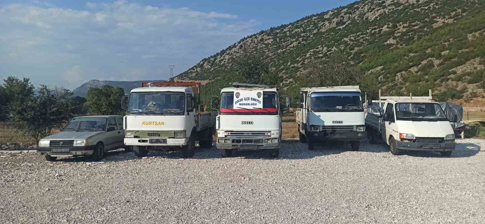 Burdur'da araçların motor ve şaselerini değiştiren 1 şahıs tutuklandı
