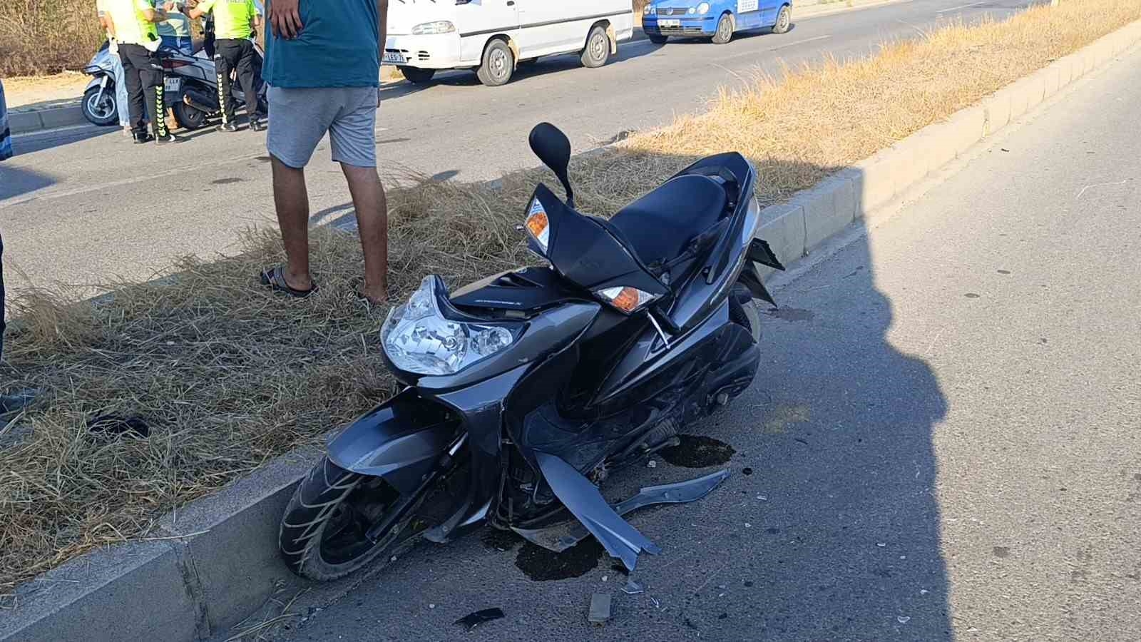 Kamyona arkadan çarpan motosikletin sürücüsü yaralandı