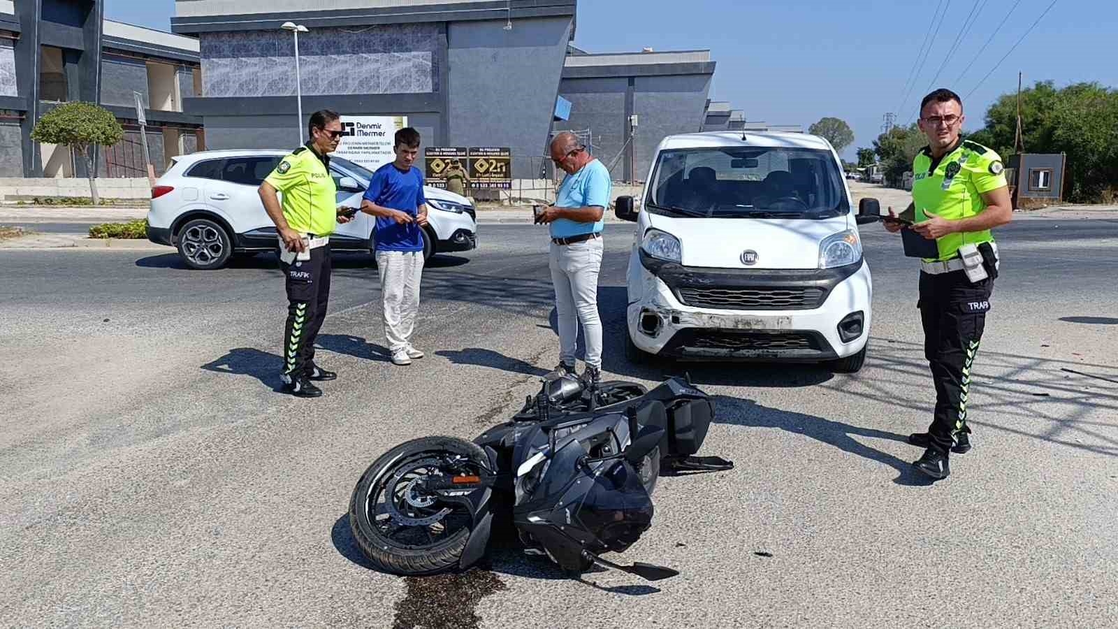 Manavgat'ta motosiklet kazası: 1 yaralı