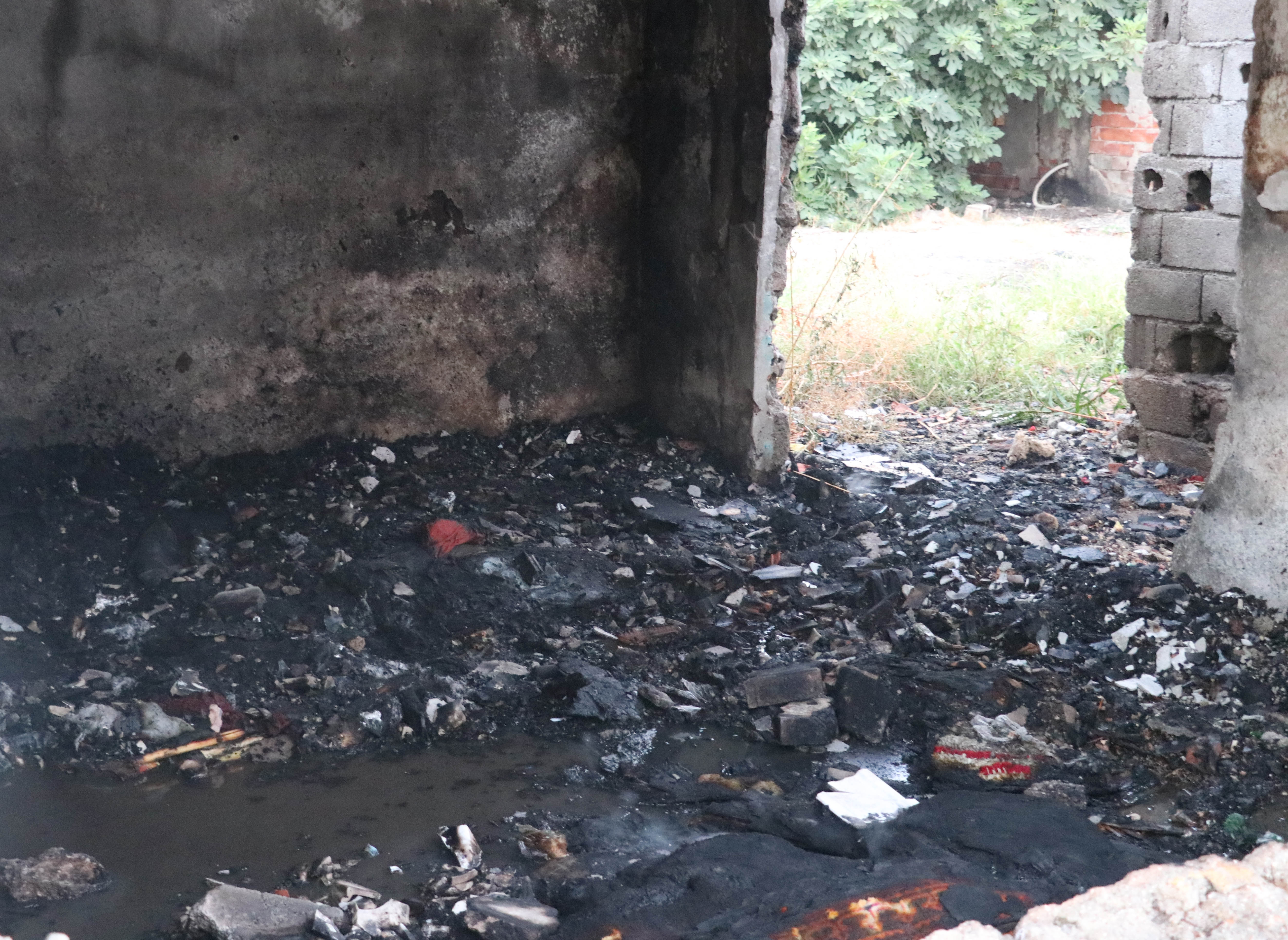 Metruk yapıda yangın