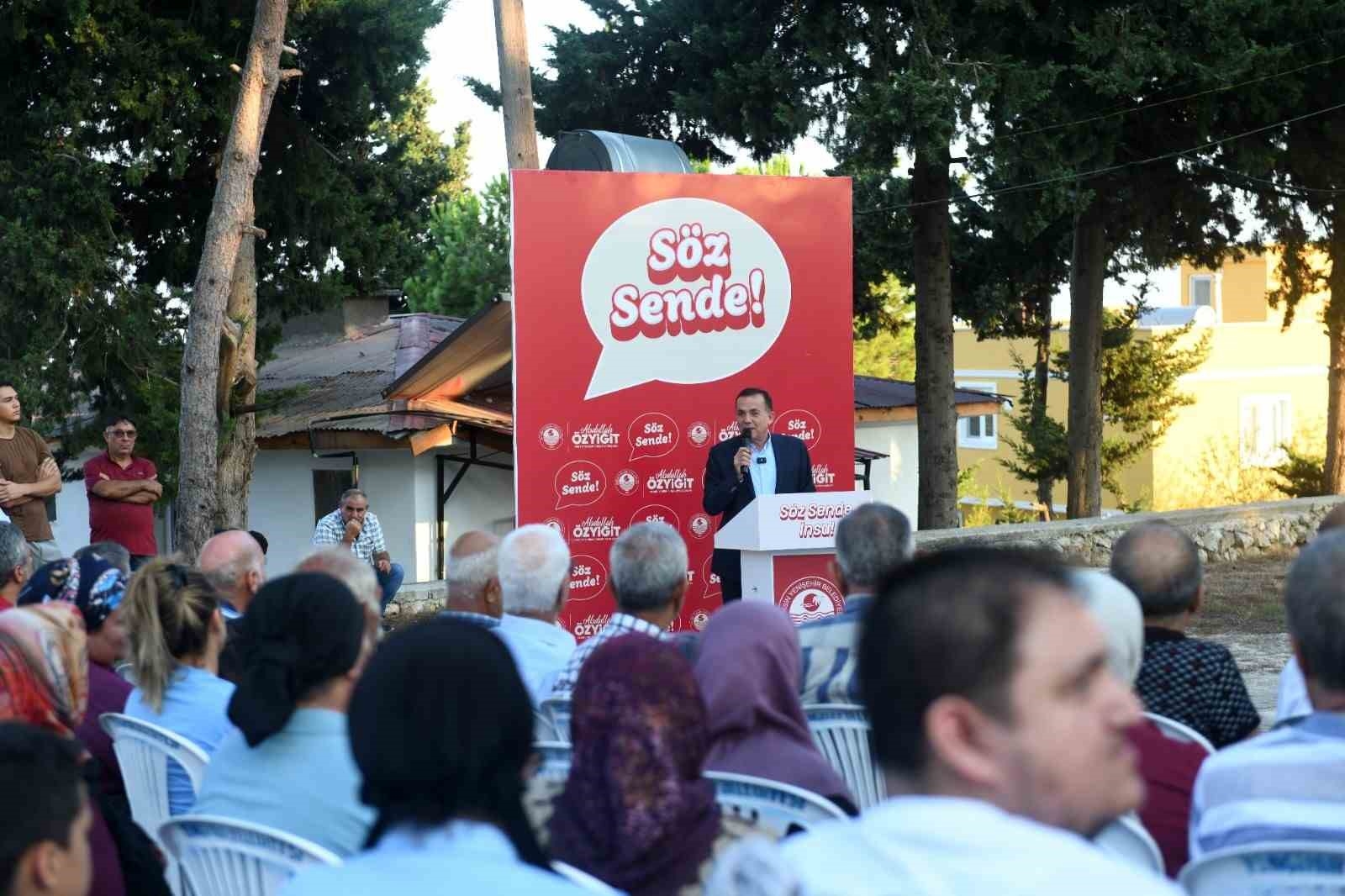 Özyiğit, İnsu'da vatandaşlarla buluştu