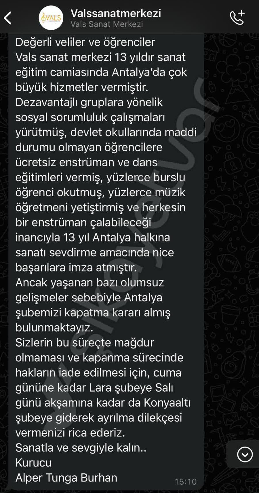 Sanat merkezi kapandı; 800 müşteriye 60 milyon TL'lik icra işlemi
