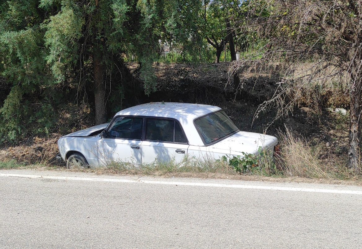 Ağaca çarpan otomobilin sürücüsü yaralandı