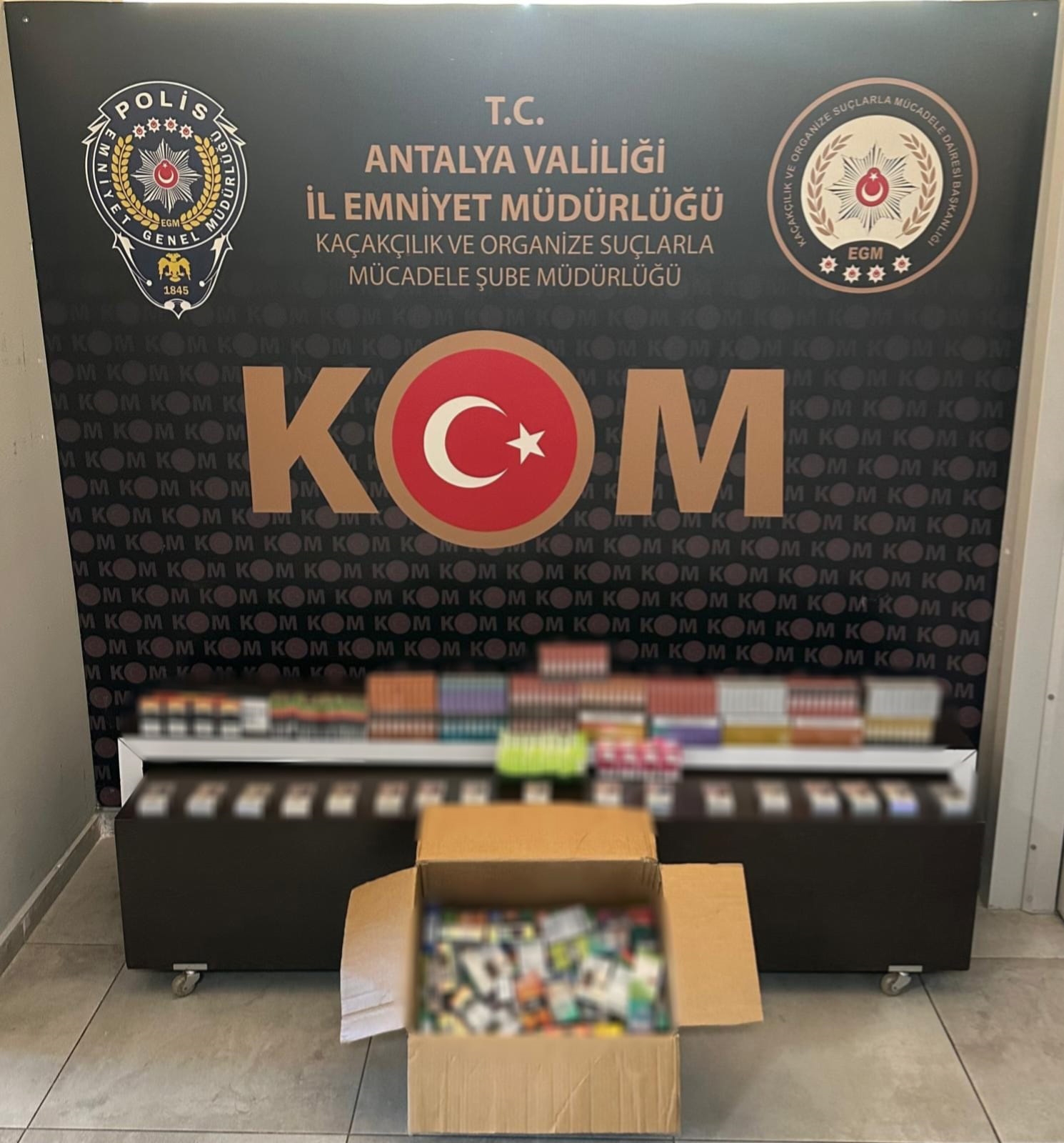 Antalya'da kaçakçılık operasyonu