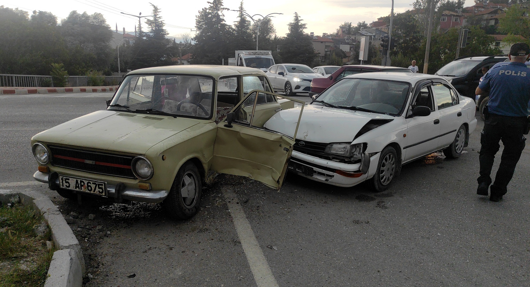 Burdur'da kaza: 2 yaralı