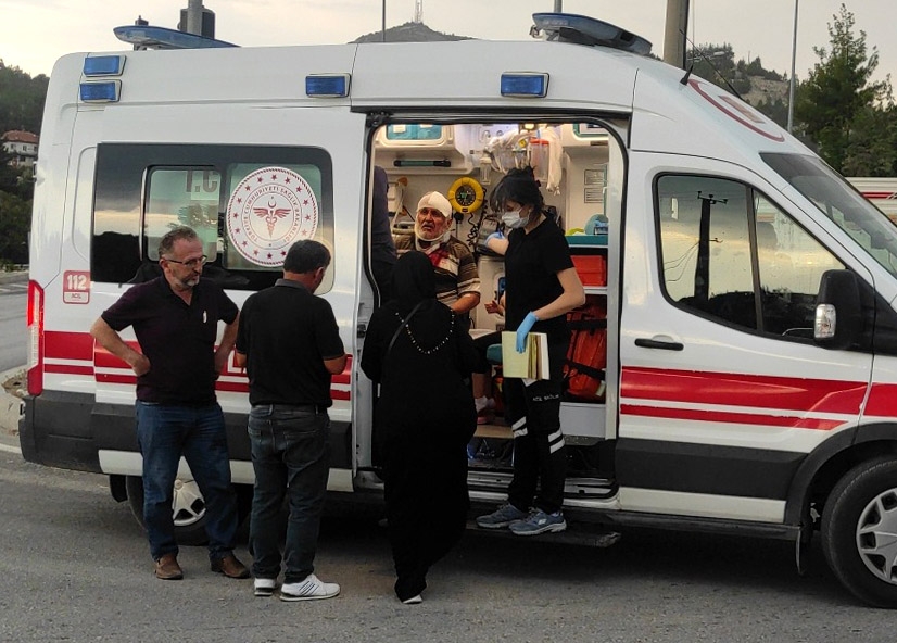 Burdur'da kaza: 2 yaralı