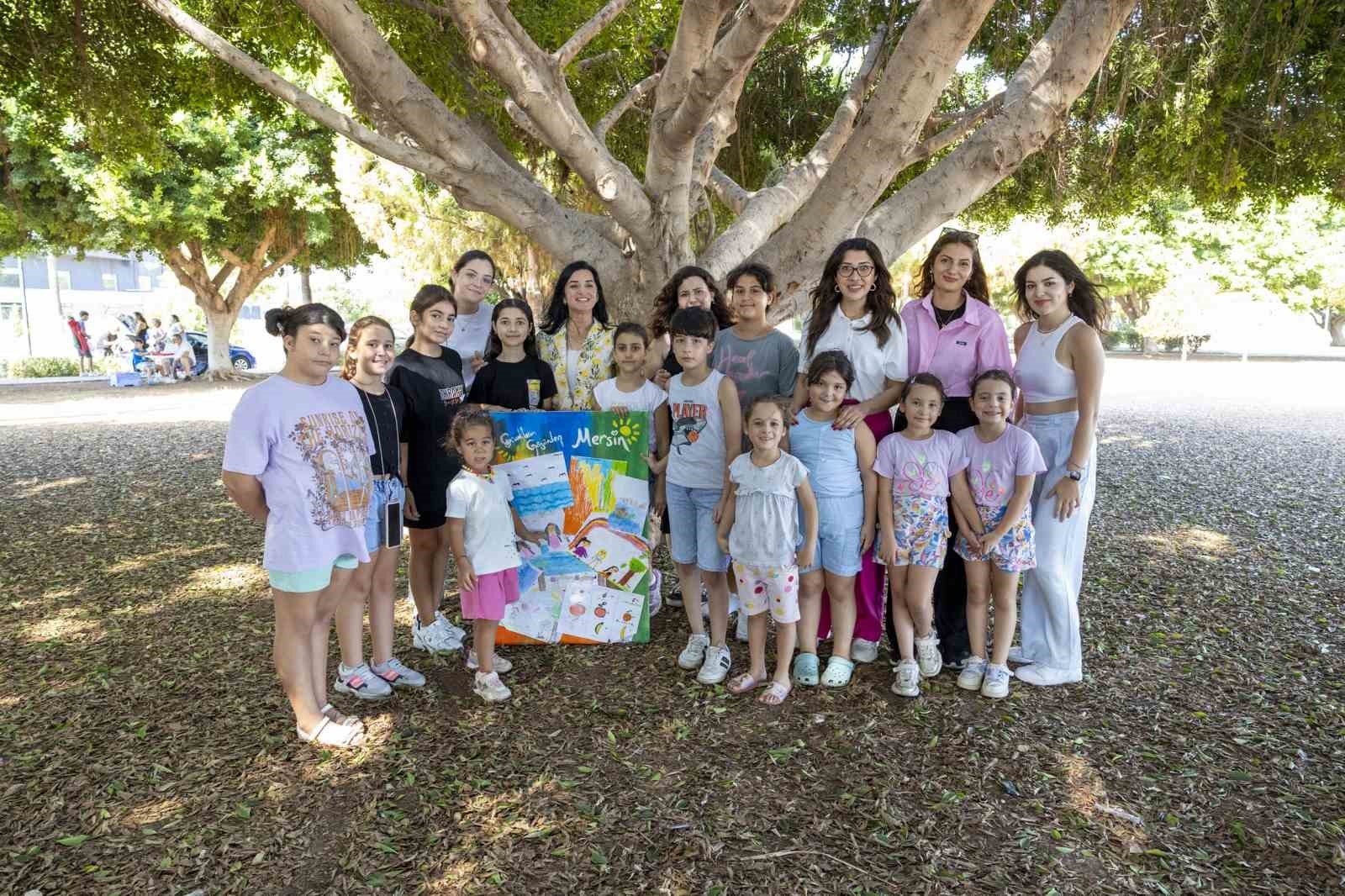 Çocuklar Mersin'i resmettiler