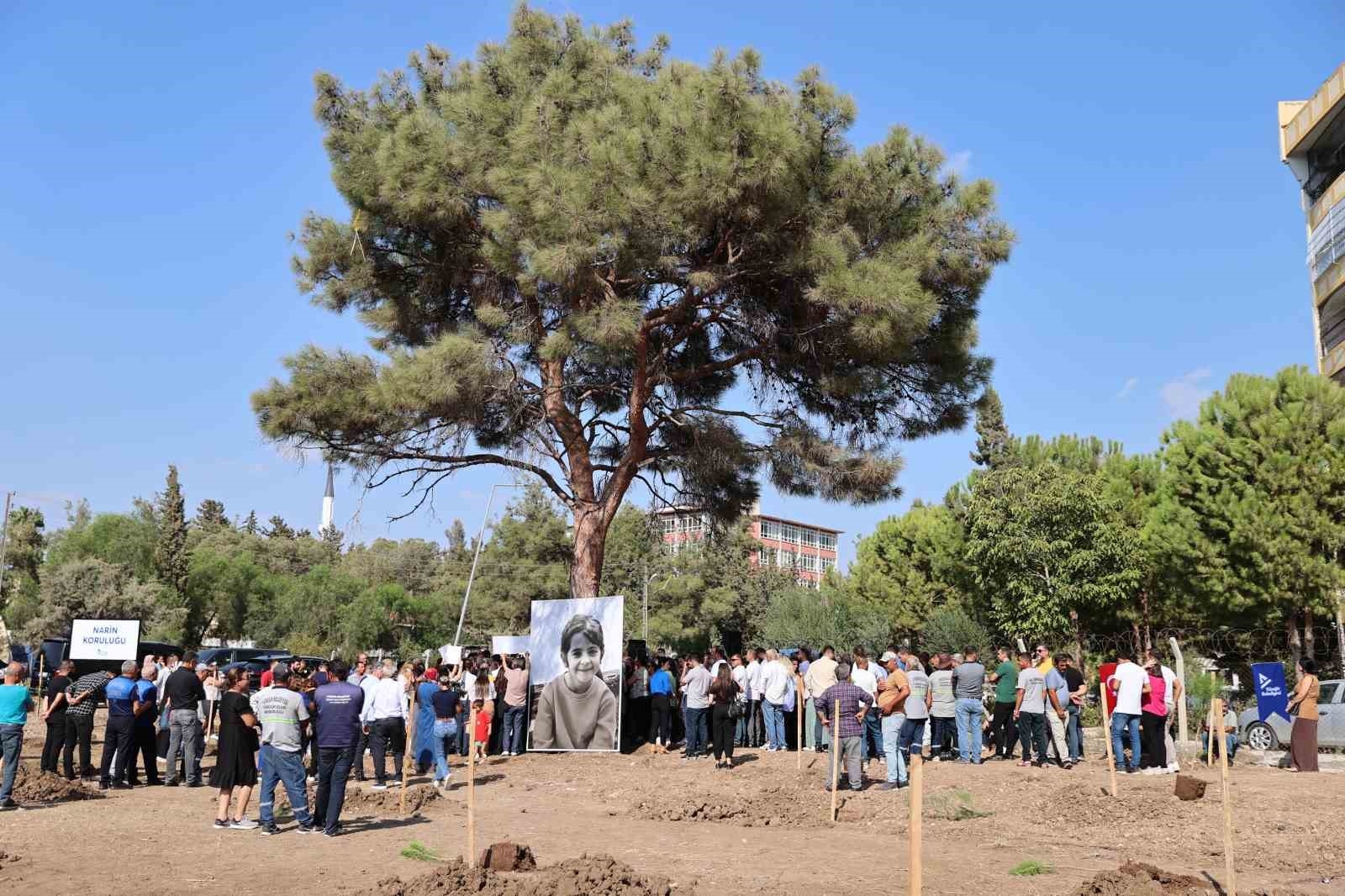 Yüreğir'de 'Narin' için hatıra korusu oluşturuldu