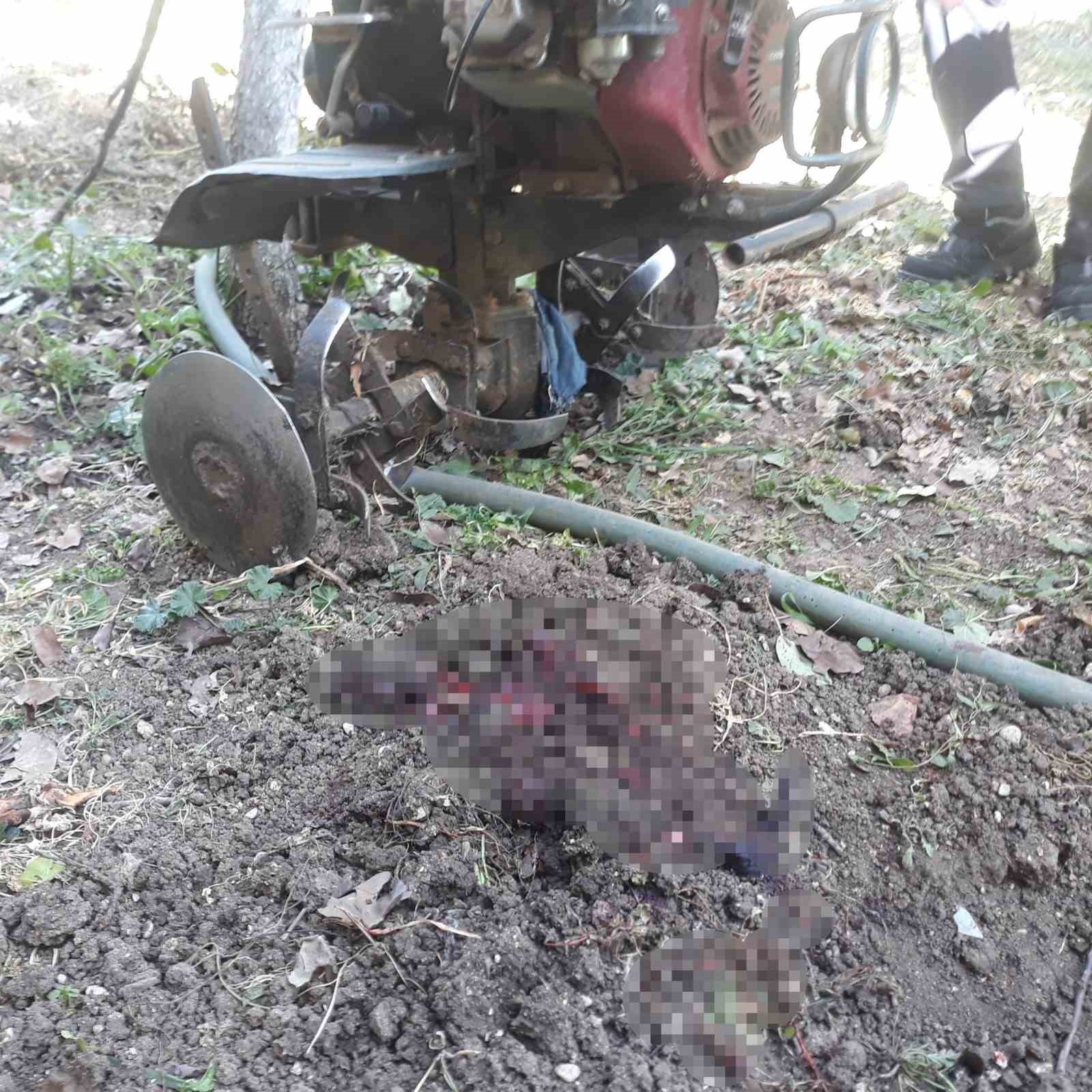 Ayağını çapa makinesine kaptıran şahıs yaralandı