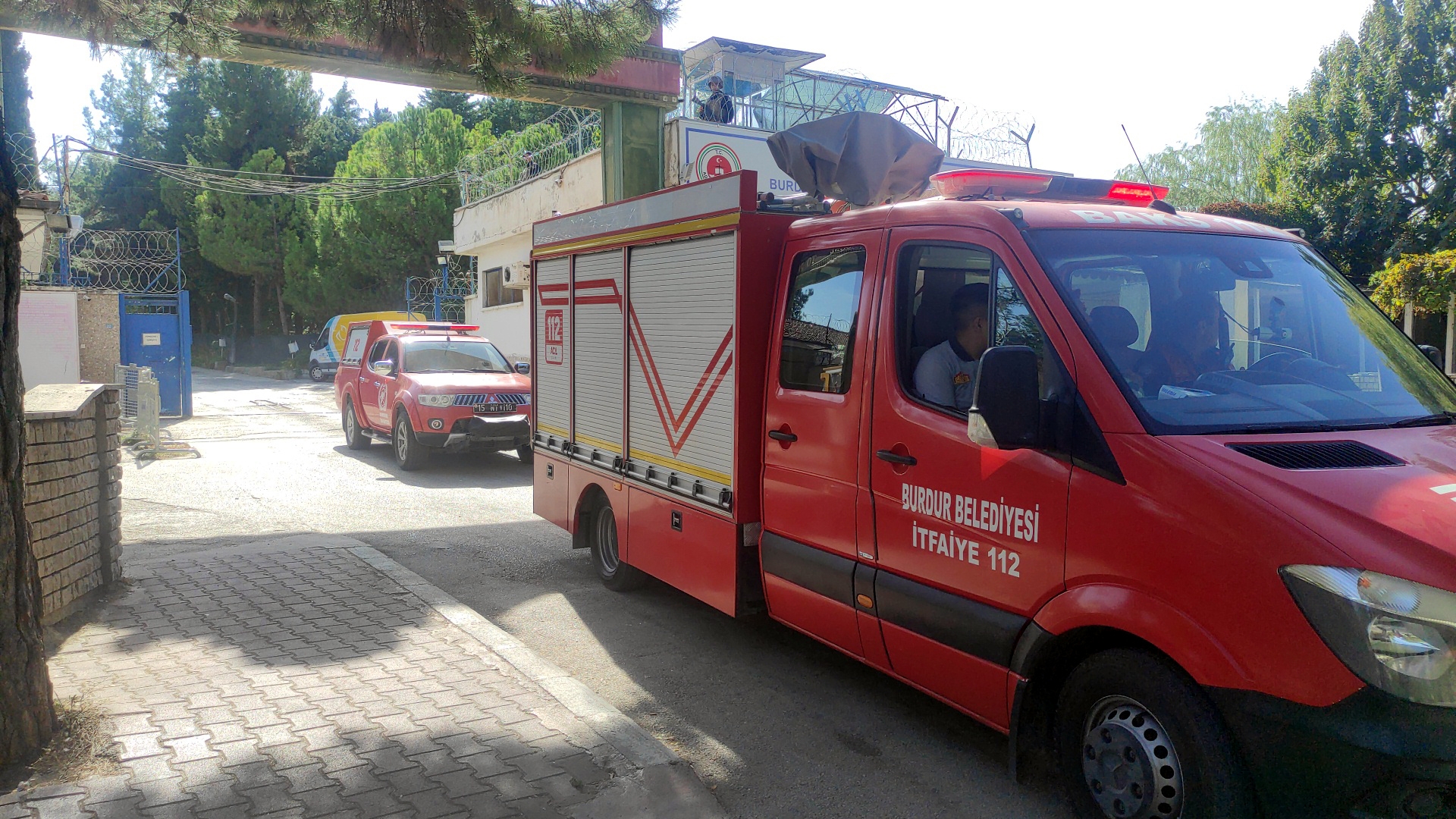 Burdur cezaevinde tatbikat
